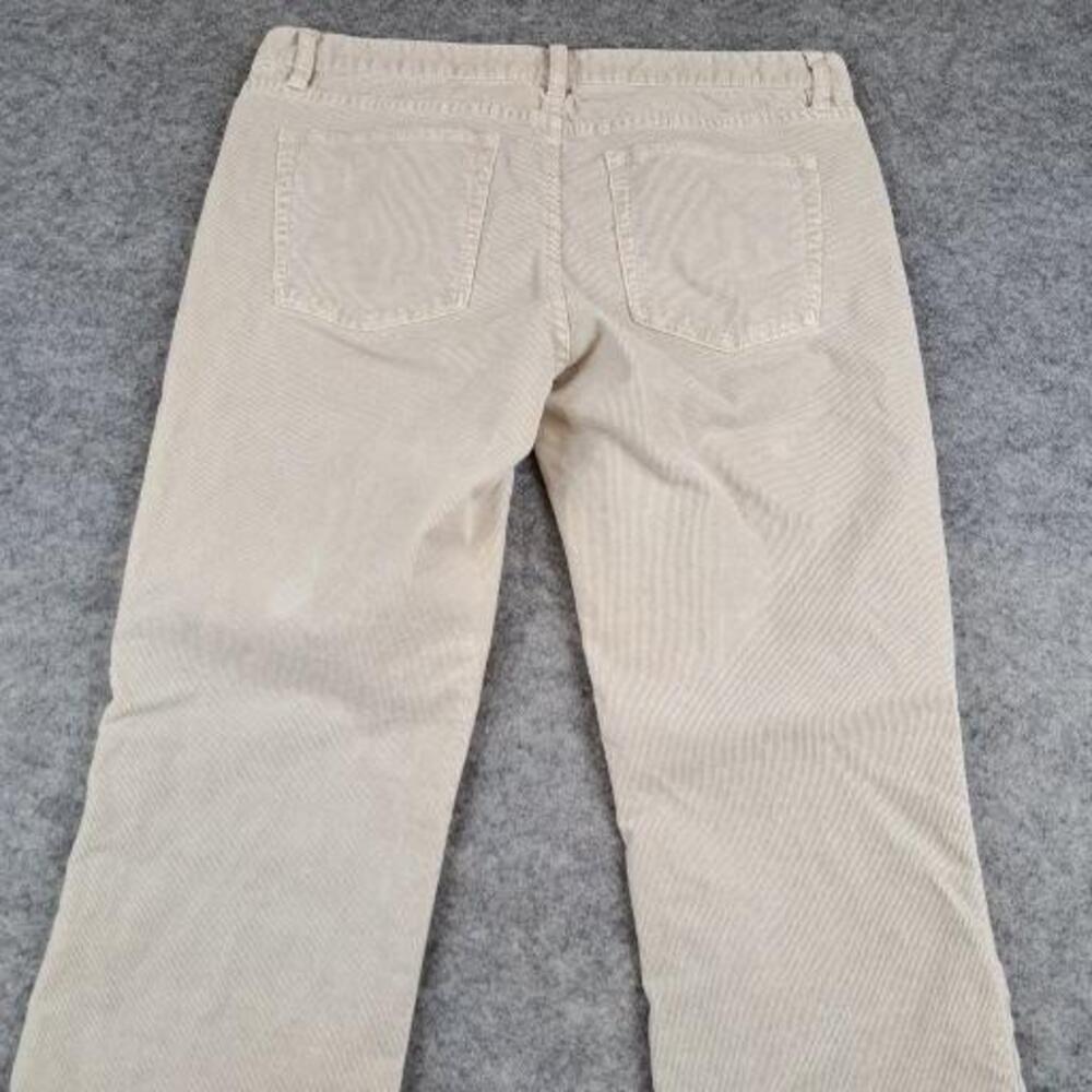 J.CREW Corduroy Pants Womens 31S Beige Khaki Favorite Fit Stretch Bootcut Casual